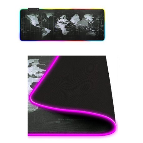 MOUSEPAD BROBOTIX GAMER  PLANISFERIO ILUMINADO  DIMENSION DE 80 X 30 CM (LARGO)