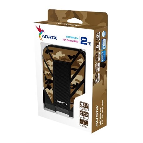 HD EXT 2 TB ADATA PRO 2.5 USB 3.1 AHD710MP-2TU31-CCF  CONTRA  AGUA Y GOLPES MILITAR