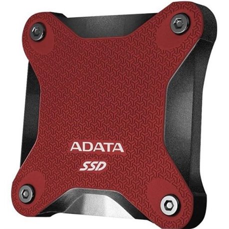 SSD EXTERNO ADATA 240GB ROJO RESISTENTE A GOLPES USB 3.1 ASD600Q-240GU31-CRD