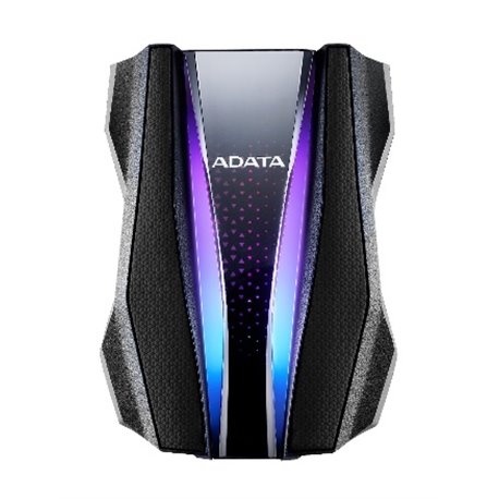 HD EXT 1 TB ADATA 2.5 USB 3.2 NEGRO RGB  TEXTURA PLASTICO Y SILICONA ANTIGOLPES