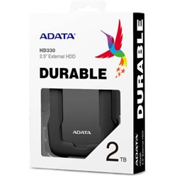 HD EXT 2 TB ADATA 2.5 USB 3.1 AHD330-2TU31-CBK CONTRA GOLPES NEGRO