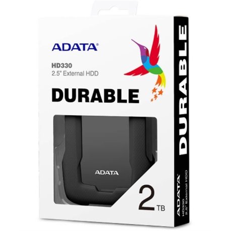 HD EXT 2 TB ADATA 2.5 USB 3.1 AHD330-2TU31-CBK CONTRA GOLPES NEGRO