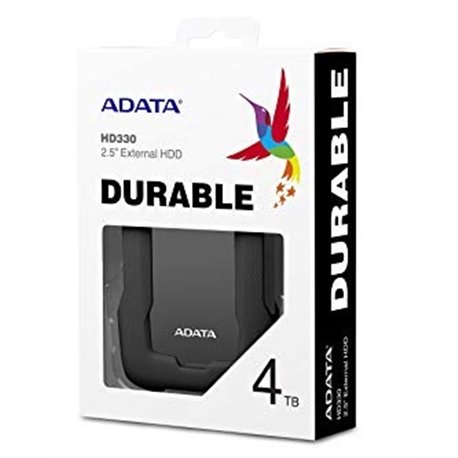 HD EXT 4 TB ADATA 2.5 USB 3.1 AHD330-4TU31-CBK CONTRA GOLPES NEGRO