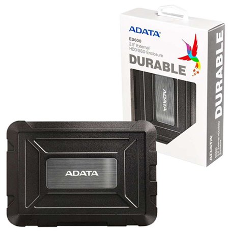 KIT P/CREAR HD 2.5 EXTERNO USB 3.1 ADATA AED600//  ENCLOSURE PARA SSD O HDD INTERNO 2.5 RESIST. A GOLPES