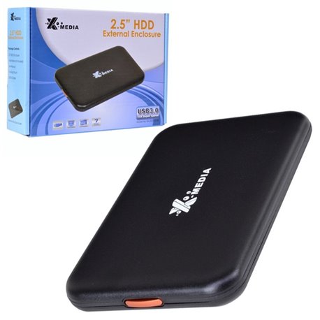 KIT P/CREAR HD 2.5 EXTERNO USB 3.0 SATA NEGRO XMEDIA EN-2251U3