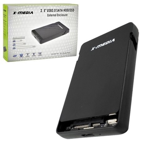 KIT P/CREAR HD 2.5 EXTERNO USB 3.0 SATA SDD 7.0 & 9.5 CLIP ON  XMEDIA EN2279U3
