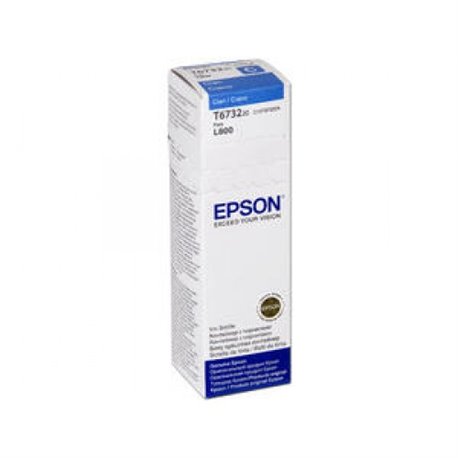 TINTA EPSON 673 T673220-AL CYAN BOTE INKJET L805/L810/L800/L850/L1800 70ML