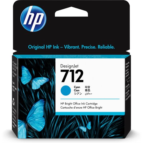 TINTA HP LF 712 3ED67A CIAN DESIGNJET T210 / T230 29ML