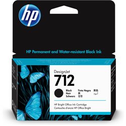 TINTA HP LF 712 3ED70A NEGRO DESIGNJET T210 / T230 38ML