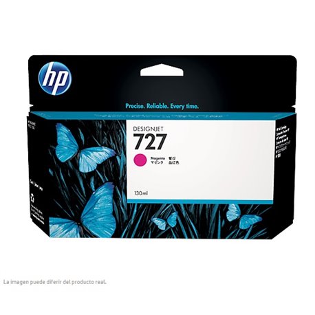 Tinta HP LF 727 B3P20A MAGENTA DesignJet T1500 /T2500/T920 130ML