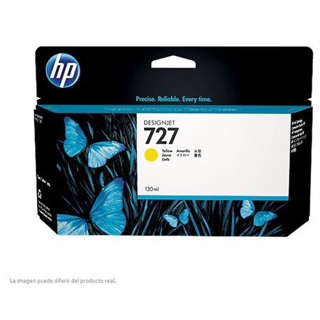 TINTA HP LF 727 B3P21A AMARILLO DesignJet T1500 /T2500/T920 130ML
