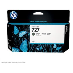 TINTA HP LF 727 B3P22A NEGRO MATE DesignJet T1500 /T2500/T920 130ML