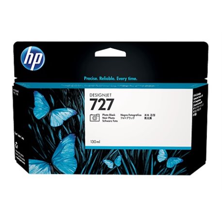 TINTA HP LF 727 B3P23A NEGRO FOTOGRAFICO DesignJet T1500 /T2500/T920 130ML