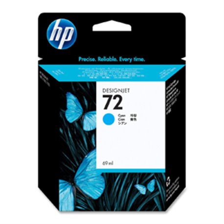 TINTA HP LF 72 C9371A CYAN DJ T1100/T610  130 ML