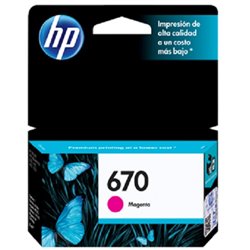 TINTA HP 670 CZ115AL MAGENTA DESKJET 3525/4615/4625/5525 (300 PAG)