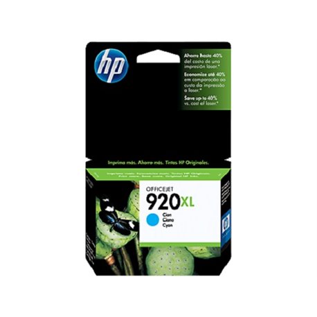TINTA HP 920 XL CD972AL CYAN OFFICEJET 6000/6500 ALTO RENDIMIENTO (700 PAG)