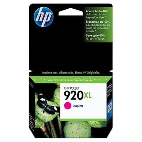TINTA HP 920 XL CD973AL  MAGENTA OFFICEJET 6000/6500 ALTO RENDIMIENTO (700 PAG)