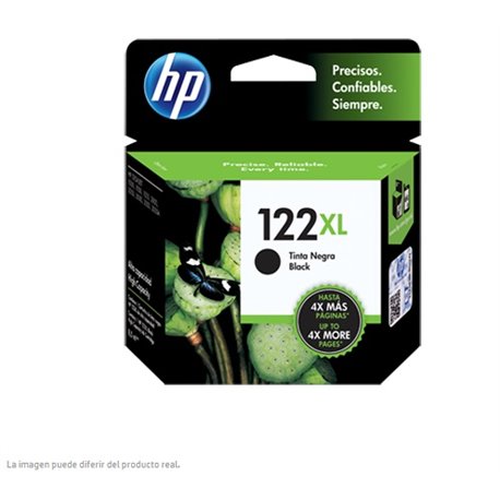 TINTA HP 122 XL CH563HL NEGRO DESKJET 1000/2000/2050/3050 ALTO RENDIMIENTO (480 PAG)