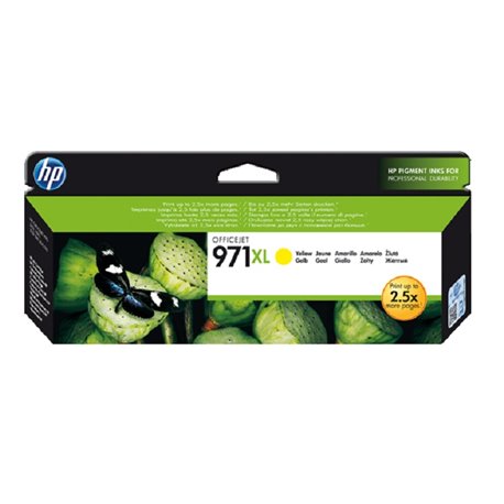 TINTA HP 971XL CN628AM AMARILLO OFFICEJET PRO X476dw ( 6 600 pag)