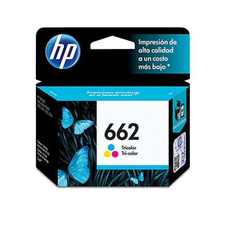 TINTA HP 662 CZ104AL TRICOLOR DESKJET 1015/1515/2515/3515/3545/4645/2545/2645 (100 PAG)