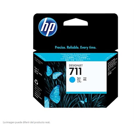 TINTA HP LF 711 CZ130A CYAN DESIGNJET T120 T520 29ML