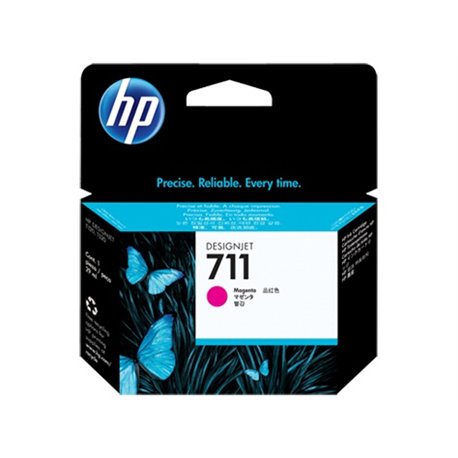 TINTA HP LF 711 CZ131A MAGENTA DESIGNJET T120/T520 29ML