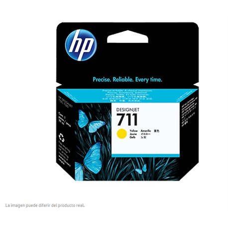 TINTA HP LF 711 CZ132A AMARILLO DESIGNJET T120 T520 29ML