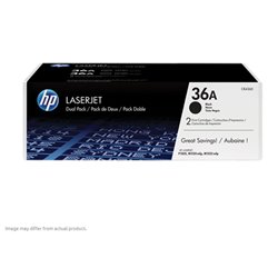 TONER HP 36A CB436AD NEGRO DUAL PACK LASERJET P1505/M1522 MFP (2 DE 2 000 PAG)