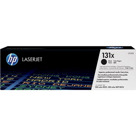 TONER HP 131X CF210X NEGRO LASERJET M276nw/M251nw ALTO RENDIMIENTO (2 400 PAG)