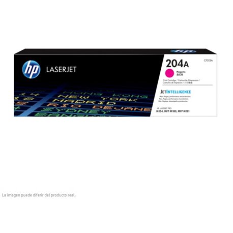 TONER HP 204A CF513A MAGENTA HP LASERJET PRO M154/MFP-M180 (900 PAG)