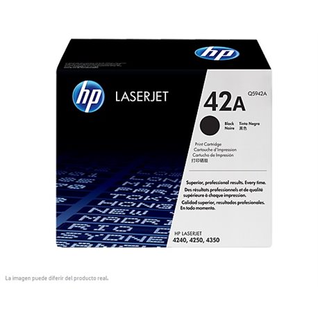 TONER HP 42A Q5942A NEGRO LASERJET 4240/4250/4350 (10 000 PAG)