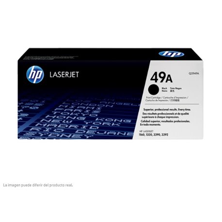 TONER HP 49A Q5949A NEGRO LASERJET 1160 (2 500 PAG)