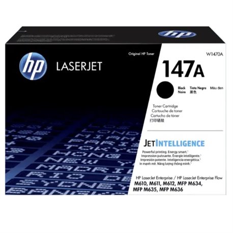 TONER HP 147A W1470A NEGRO LASERJET M610dn / M611dn / M612dn (15 000 PAG)