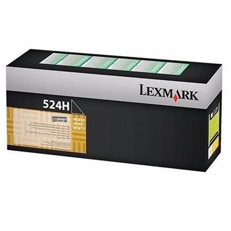 TONER LEXMARK 524H 52D4H00 MS812de/MS812dn/MS810de ALTO RENDIMIENTO NEGRO (25 000 PAG)