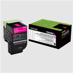 TONER LEXMARK 70C8HM0 MAGENTA ALTO RENDIMIENTO CS310/CS310dn/CS410/CS510de (3 000 PAG).