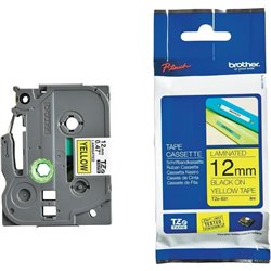 CINTA BROTHER TZE631 NEGRO-AMARILLO GL100/PT1000/PT1000BM/PT1010 12MM