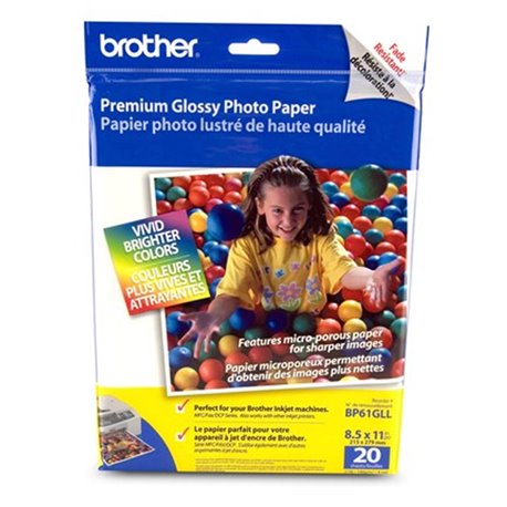 PAPEL BROTHER INKJET 8 1/2 X 11 BP61GLL
