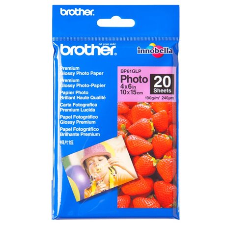 PAPEL BROTHER INKJET 4 X 6 BP61GLP