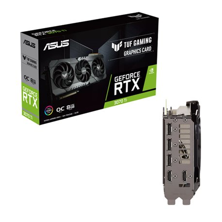 TJ VIDEO ASUS 8GB TUF-RTX3070TI-O8G-GAMING GDDR6 2*HDMI 3*DP´