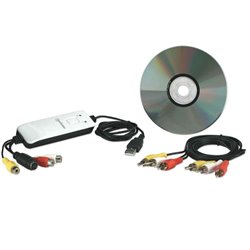 CAPTURADORA MANHATTAN DE VIDEO/AUDIO RCA/S-VIDEO A USB