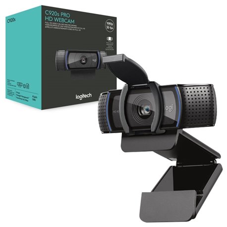 CAMARA WEB LOGITECH C920S PRO HD 1080P 15MP PRIVACY COVER